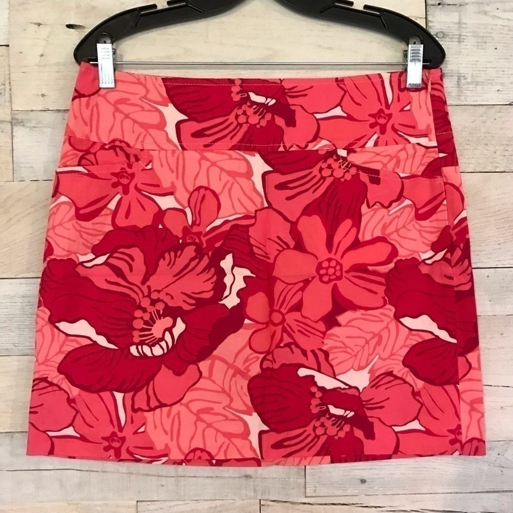 Tommy Hilfiger Pink Floral Stretch Skirt 8